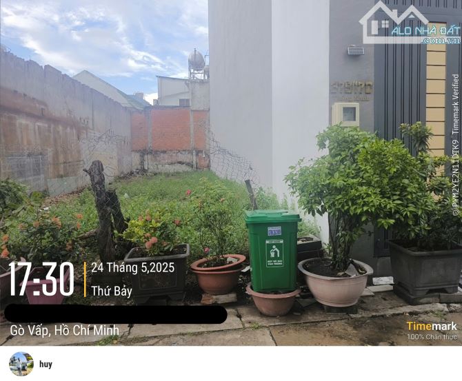bán đất Gần 100m2 sổ vuông vức hẻm oto vô tới nhà giá cực tốt tại đường dương quảng hàm