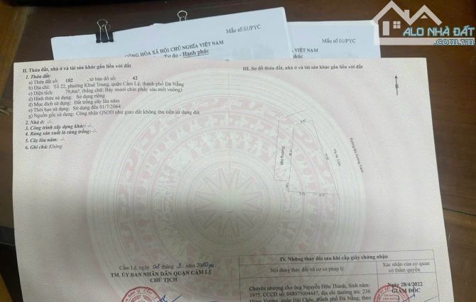 Lô 3 MT ngang 15m sát Nguyễn Hữu Thọ, diện tích Thần Tài, số nhà Ông Địa, Bùi Xương Trạch
