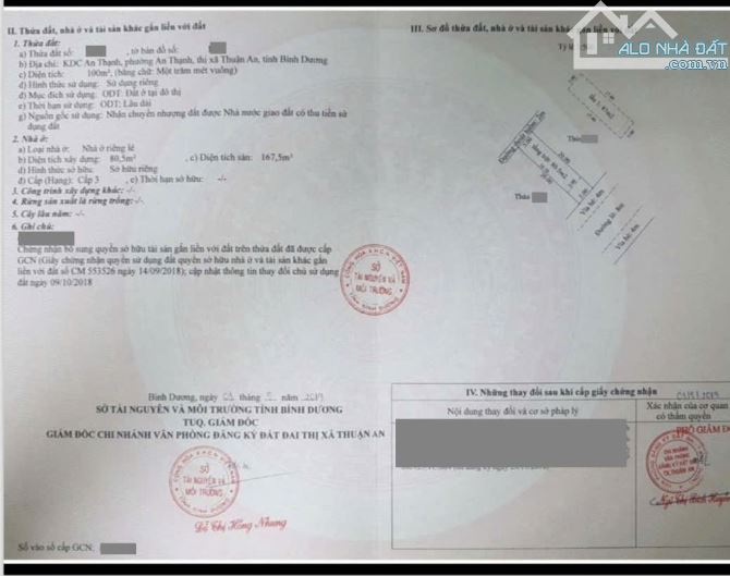 Bán nhà 1 trệt 1 hoàn công, p.An Thạnh, Tp.Thuận An chỉ 4 tỷ 2 TL M7669 - 11