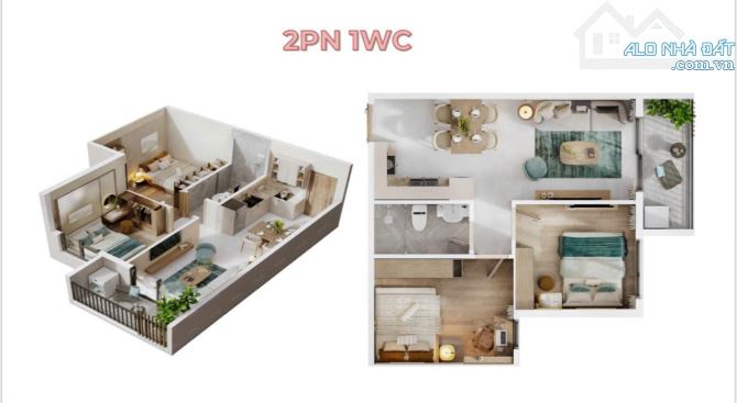 MỞ BÁN CĂN HỘ BEE HOME 2PN 1WC- TẶNG FULL NỘI THẤT- CÁCH TP.HCM 300M-GIÁ CHỈ 500TR - 1