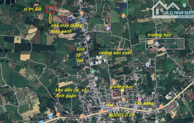 TÌM ĐÂU RA LÔ ĐẤT VƯỜN KẾ BÊN NHÀ MÁY THĂNG LONG XANH 1000m2 (14.5mx67m) CHỈ 395 TRIỆU - 1
