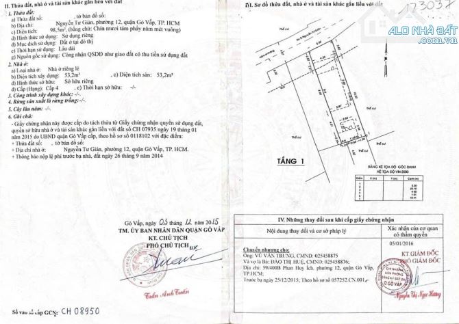 Nhà 100m² 5x20m Hẻm xe Hơi 1 sẹc Nguyễn Tư Giản gần Mặt tiền Gò vấp giá chỉ 11.5 tỷ - 1