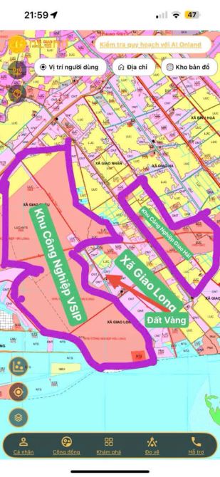 Chính chủ bán gấp 2 lô đất Giao Long sát KCN Vsip giai đoạn 1 giá chỉ từ 1,1ty/lo - 1