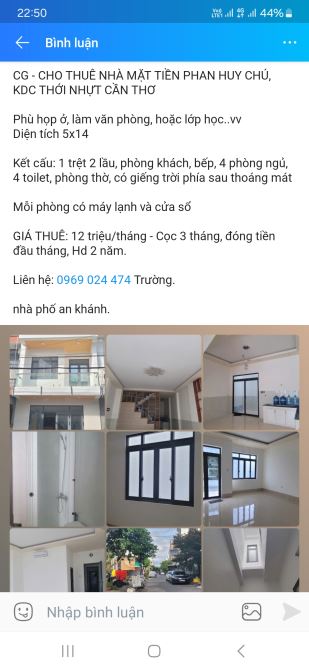 Nhà mặt tiền Phan Huy Chú kdc Thới Nhựt - 1