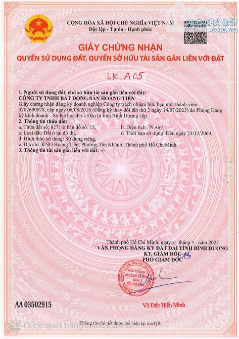 Bán lô đất 2 mặt tiền trước sau đẹp như mơ tại Tân Uyên Bình Dương - 1