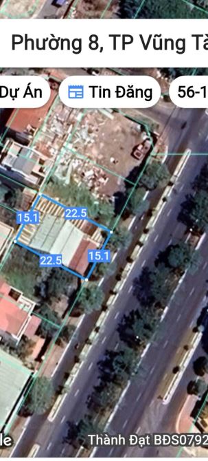 Bán lô đất biệt thự  mặt tiền 3/2 diên tích 337m3 khu bình minh phường 8 - 1