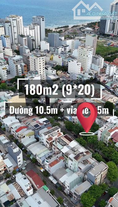Chào bán cặp đất đẹp, MTđường Dương Tự Minh (đường 10,5m), 180m2, được xây cao tầng, sát b - 1