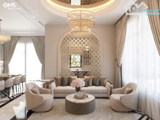 Bán Căn Biệt Thự Siêu Đẹp - Nội Thất Ý - 240m2 - Hầm 4 Tầng - Giá 4x Tỷ - 1
