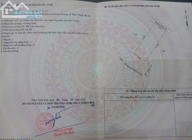 CHÍNH CHỦ BÁN LÔ ĐẤT ĐẸP TẠI KDC HÓI SAI THƯỢNG, TX HƯƠNG THỦY - 3