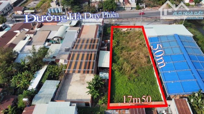 Bán đất mặt tiền Hà Duy Phiên xã Bình Mỹ Củ Chi 17x50 tổng 872m2 thổ cư sẳn 260m2 - 2