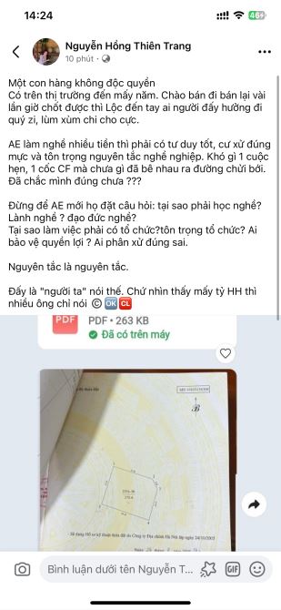 NGON QUÁ! 700m2 sổ đỏ lâu dài thổ cư giá siêu ngon 155tr/m2 mặt đường 11m xây 15 tầng ngon - 2