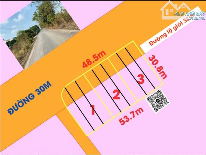 LÔ ĐẤT 3 MẶT TIỀN CỰC ĐẸP, SÁT BÊN TĐC LONG PHƯỚC, THỔ CƯ KHỦNG, GIÁ CỰC RẺ - 2