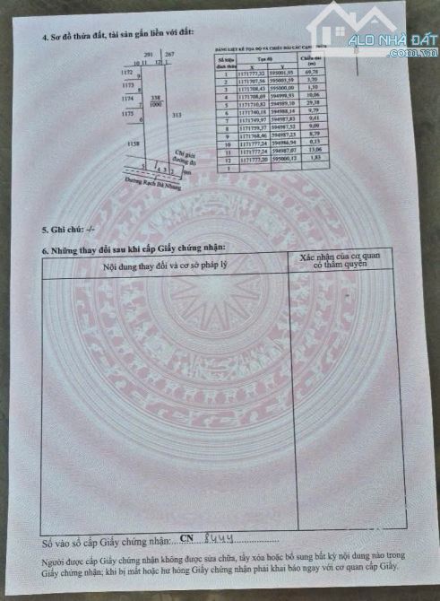 Mỹ Lộc 1000m đất lúa mặt tiền đường Rạch Bà Nhang giá 1tỷ7 - 2