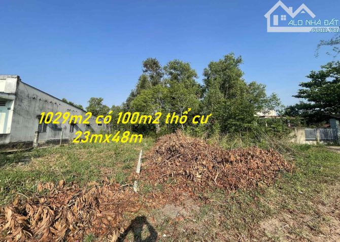 BÁN RẺ LÔ ĐẤT VƯỜN  KHU DÂN CƯ ĐÔNG ĐÚC 1029M2(23mx48m) CÓ SẴN 100M2 THỔ CƯ 1TY350 - 3