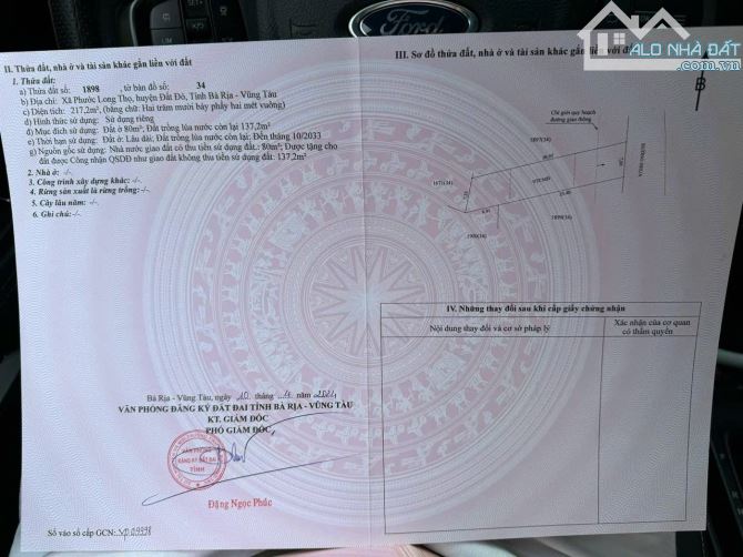 BÁN LÔ ĐẤT TL997 CÁCH QL55 300M ĐI THẲNG RA BIỂN KẾ BÊN ĐÃ CÓ DÂN - 3