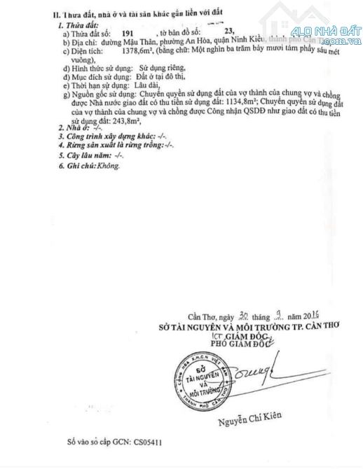 BÁN ĐẤT MẶT TIỀN ĐƯỜNG MẬU THÂN NỐI DÀI (Lò Nhôm). - 3