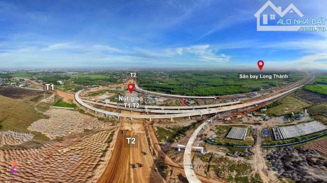 SIÊU PHẨM LÔ ĐẤT MẶT TIỀN ĐƯỜNG CHÍNH VÀO SÂN BAY LONG THÀNH, CÁCH VÒNG XOAY T1-QL51 200M - 3