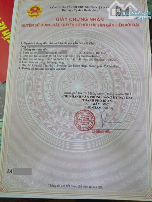 Đất gần ngã tư Chiêu Liêu, phường Tân Đông Hiệp, Tp Dĩ An - 4