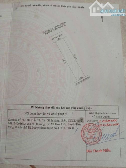📌📌Làm việc trực tiếp!!! Bán 2 lô đất đường Xuân Thiều 8 giá rẻ 🌺 - 4