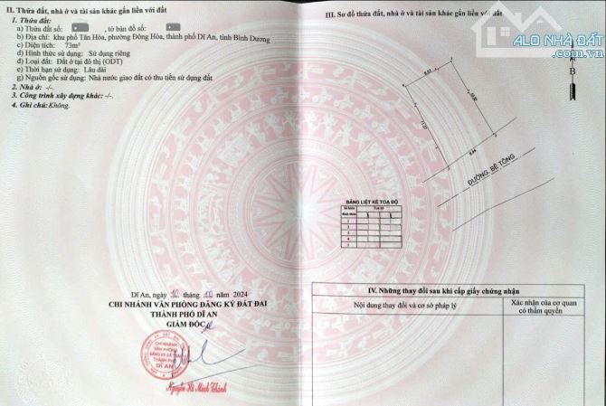 Bán đất tặng nhà 1 trệt 1 lầu gần Làng Đại Học p.Đông Hòa Tp.Dĩ An chỉ 4ty800 TL M7680 - 4