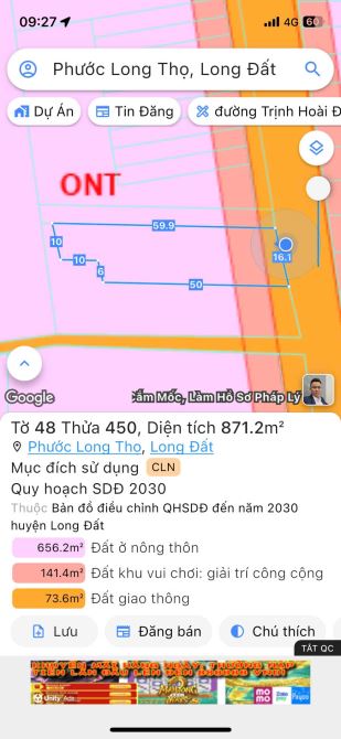 Mặt tiền Lộc An - Hồ Lồ Xã Đất Đỏ .BRVT ĐƯỜNG ĐANG MỞ RỘNG ĐI THẲNG RA BIỂN LỘC AN - 5