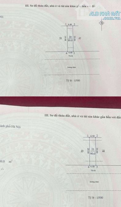 Nhà 4T xây thô khu TT3 Văn Phú, 2 căn liền kề DT180m2, MT9m, ôtô KD, 46 tỷ Hà Đông - 6