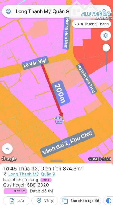 Bán Lô đất đường diện tích 100m2 giá 5.2 tỷ