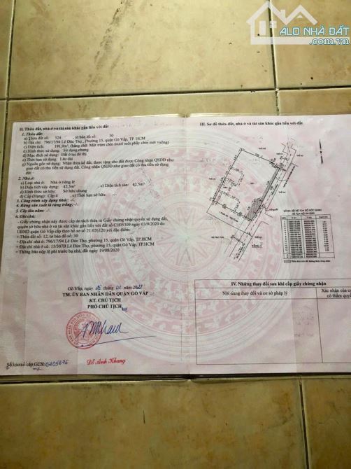 BÁN NHÀ 796/17/94 LÊ ĐỨC THỌ 21,5X12 NGAY NHÀ THỜ GIÁO XỨ HOÀNG MAI 250M2 CHỈ 15,9 TỶ