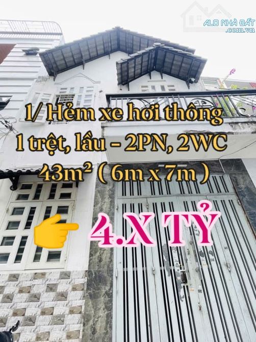 Bán nhà Gò Vấp - 1/ Hẻm xe hơi thông đường số 3 - 309