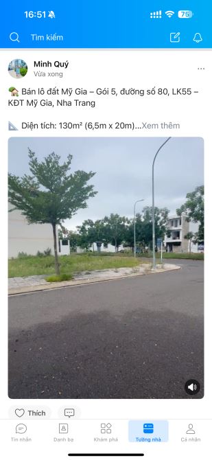 🏡 Bán lô đất Mỹ Gia – Gói 5, đường số 80, LK55 – KĐT Mỹ Gia, Nha Trang - 1