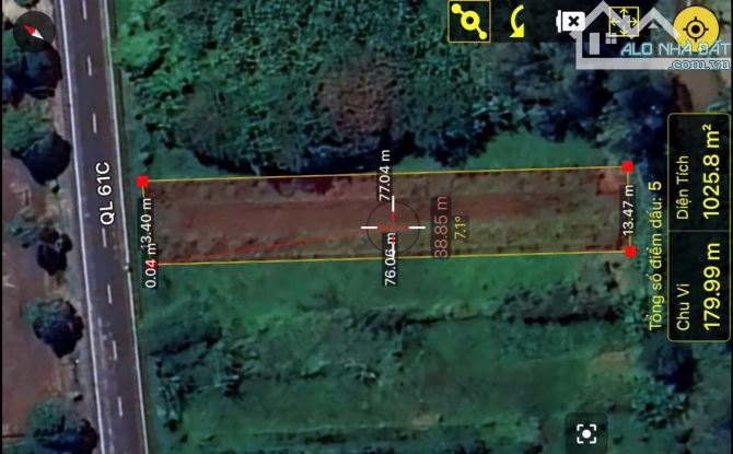 🏠BÁN 1000m2, ĐẤT MẶT TIỀN ĐƯỜNG 61C, ĐOẠN 5500, ( ĐỐI DIỆN KCN TÂN HOÀ + TĐC 7000 ). - 1