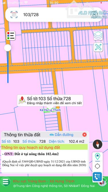 🏡 Bán đất 103,3m² thổ cư – Hưng Thịnh, Đồng Nai, giá chỉ 900 triệu - 1
