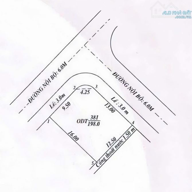 Bán nền góc 2 MT đường B13 và B16 KDC 91B . DT 198m2 - 1