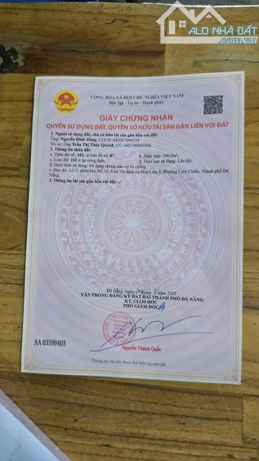 ⭐ 📌📌📌LÀM VIỆC TRỰC TIẾP GIÁ TỐT !!!✅bán lô  mặt tiền trục chính hòa liên 5 - 1