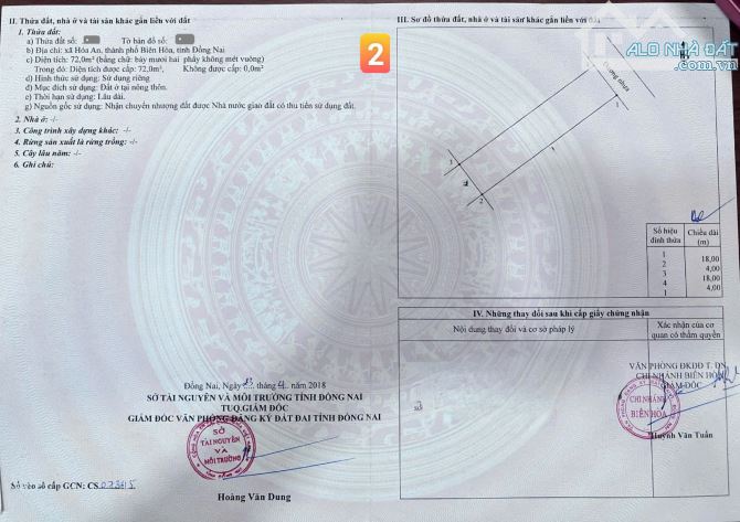 Bán2 căn nhà 1 trệt 1 lầu sau công Ty BouChen p.Hóa An Tp.Biên Hòa chỉ 3ty750/căn TL M7684 - 12