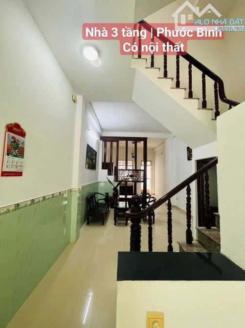 Nhà 3 Tầng Phước Bình, có nội thất và gara, vỉa hè rộng rãi - 2