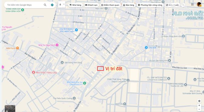 Bán đất 8x38m, mặt tiền Nguyễn Du p. Bình Hòa kế VSIP1 - 2