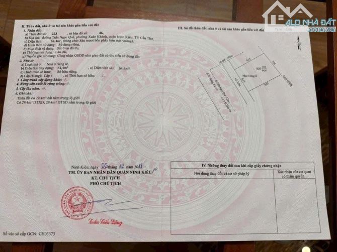 NHÀ 6,8 Tỷ MẶT TIỂN ĐƯỜNG TRẦN NGỌC QUẾ , ĐOẠN XUỐNG ĐƯỜNG TẦM VU, TP Cần Thơ - 2