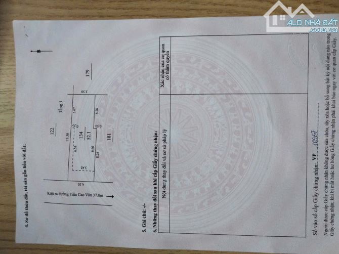 ⭐ 📌📌📌LÀM VIỆC TRỰC TIẾP GIÁ TỐT !!!✅bán lô  kiệt 4m trần cao vân - 2