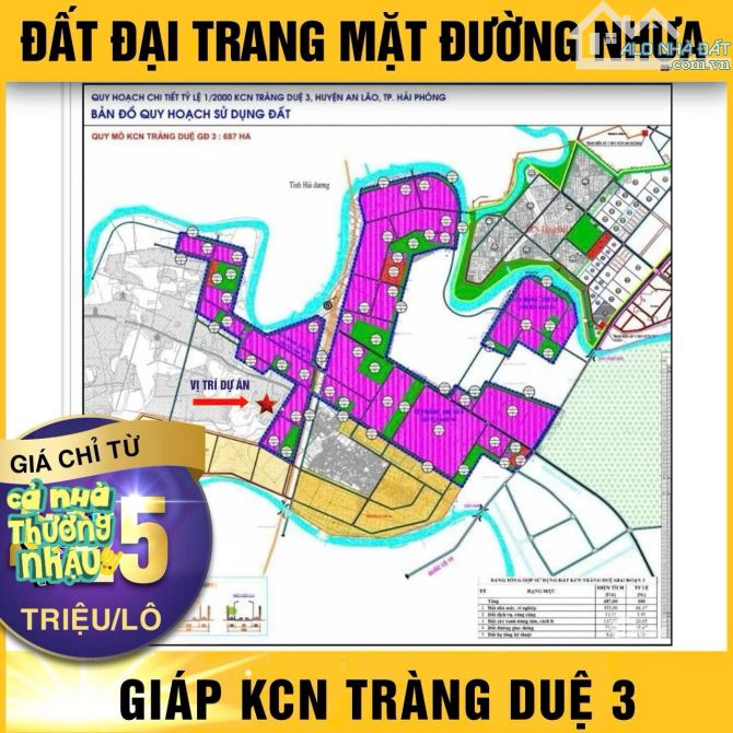 Bán đất đại trang bát trang an trường,an lão, 598 triệu - 3