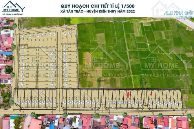 ✅ CẦN BÁN LÔ C7 TUYẾN 1 ĐẤU GIÁ TÂN TRÀO, KIẾN THỤY. ĐÓN ĐẦU KHU CÔNG NGHIỆP. GIÁ CHỈ 3.X - 3