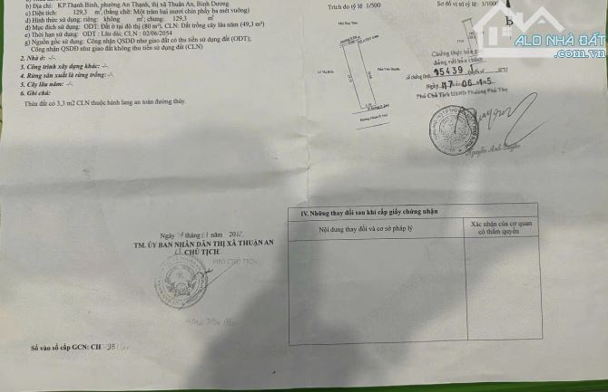 Bán đất tặng nhà 2 sổ liền kề chợ Thạnh Bình KDC An Thạnh, Thuận An Bình Dương giá 10,3 tỷ - 3