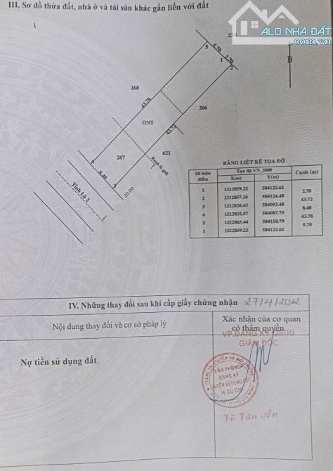 Cần bán đất mặt tiền Tỉnh Lộ 2 xã Phước Vĩnh An Củ Chi 8.4x45 tổng 367m2 thổ cư 120m - 4