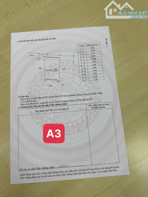 BÁN GẤP LÔ ĐẤT RẺ NHẤT TP. VĨNH YÊN-TDP ĐÔNG QUÝ 98m MT7M sđcc giá chỉ 980Tr - 5