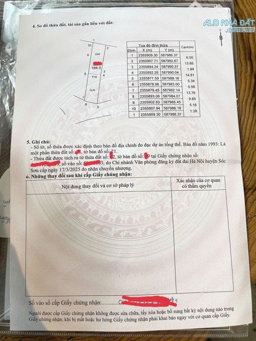Bán 188m tại Cộng Hòa, Phù Linh. Lô đất đầu tư, an cư giá tốt - 6