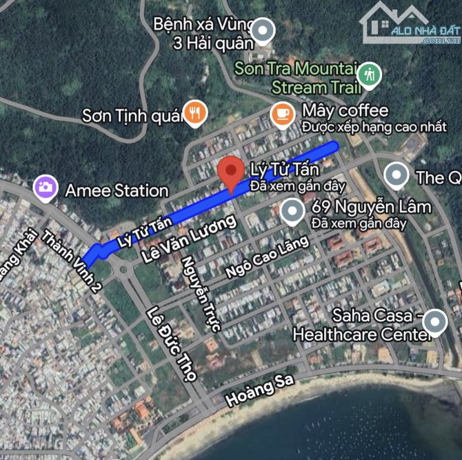 🔥 Cặp đất đường 7m5 Lý Tự Tấn . Đầu tuyến Sơn Trà  - Diện tích 200m2 ngang 10m