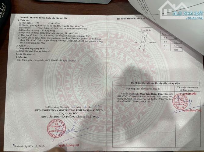 Lô đất cực đẹp, sát mặt tiền đường S – trung tâm thị xã Phú Mỹ