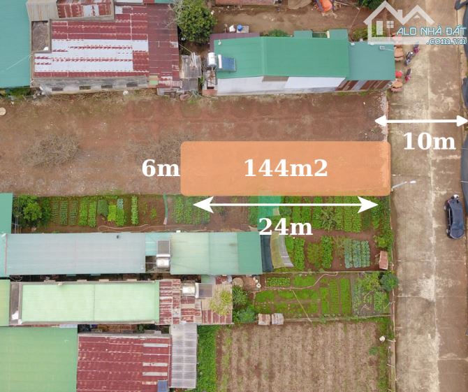 Lô đất 144m² trung tâm Hiệp Thạnh Lâm Đồng – Sẵn thổ cư, pháp lý minh bạch