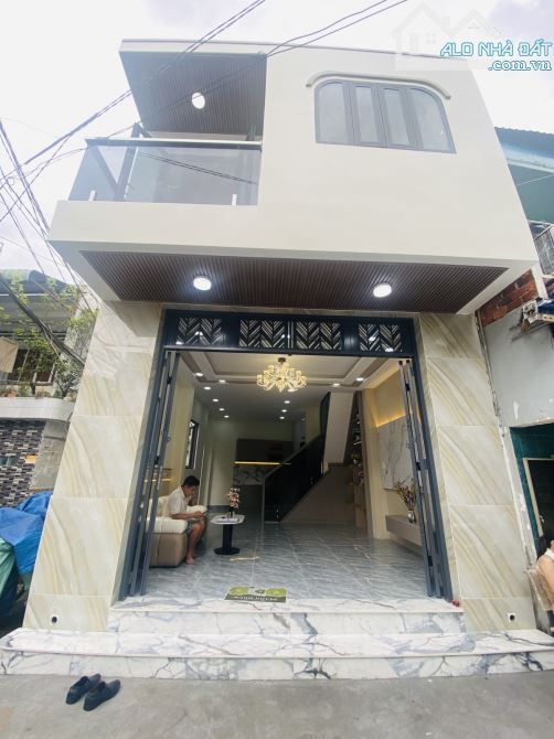 Siêu Phẩm nhà mới tặng full nội thất Q6 hẻm xe hơi ngay chợ Phú Lâm 4.6 x 9 ( 40m2 ) 3 tần