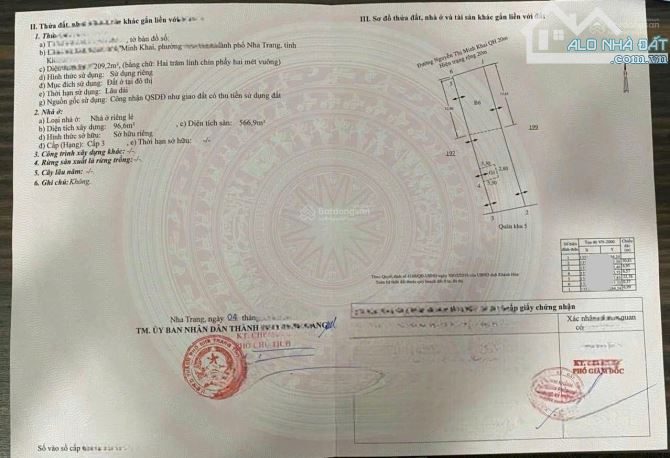 Bán nhà 6 tầng đường nguyễn thị minh khai, Nha Trang.